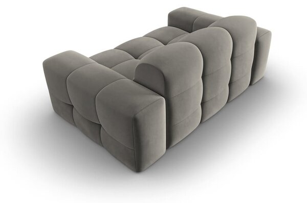Szara aksamitna sofa 156 cm Kendal – Micadoni Home