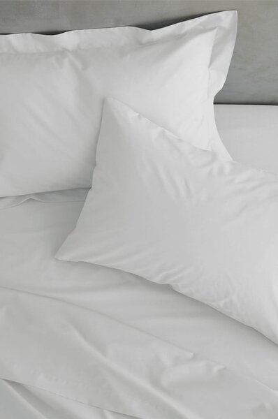 Biały pokrowiec na ramę łóżka z perkalu 90x190 cm Easy Iron Percale – Catherine Lansfield