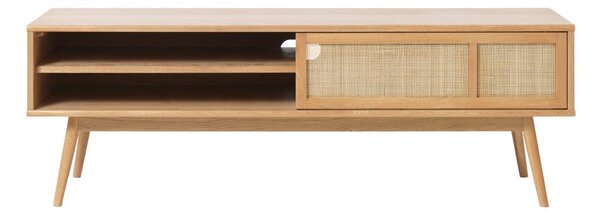 Szafka pod TV w dekorze dębu w naturalnym kolorze 150x50 cm Barrali – Unique Furniture
