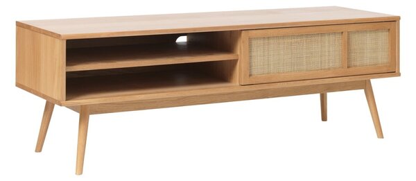Szafka pod TV w dekorze dębu w naturalnym kolorze 150x50 cm Barrali – Unique Furniture