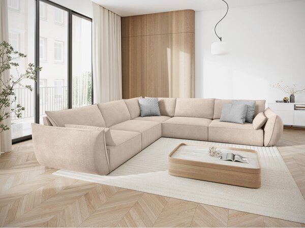 Beżowy narożnik (róg zmienny) Vanda – Mazzini Sofas