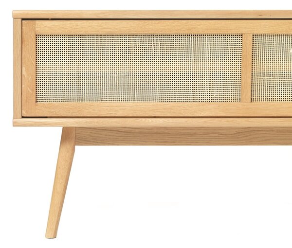 Szafka pod TV w dekorze dębu w naturalnym kolorze 150x50 cm Barrali – Unique Furniture
