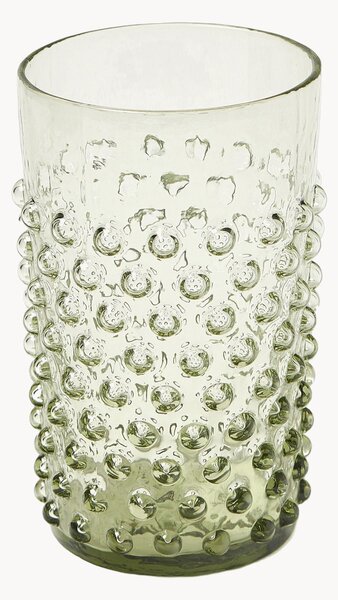 Szklanka ze szkła dmuchanego Hobnail, 6 szt