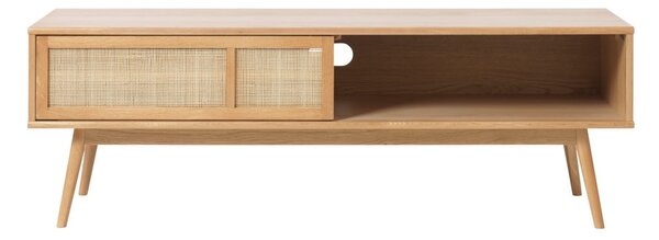Szafka pod TV w dekorze dębu w naturalnym kolorze 150x50 cm Barrali – Unique Furniture
