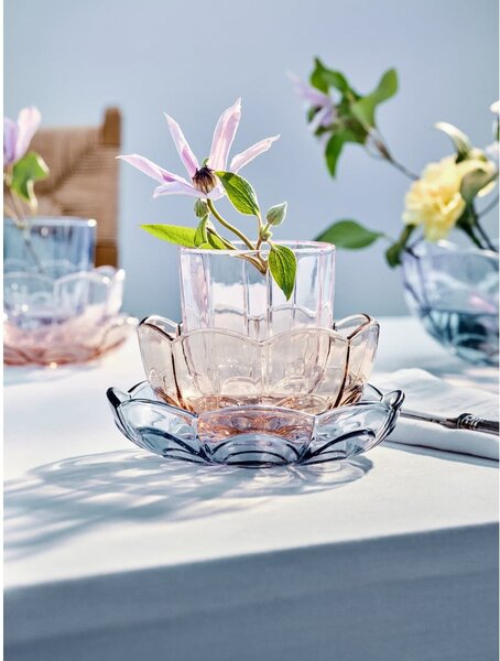 Jasnoniebieskie szklane talerzyki deserowe zestaw 2 szt. ø 16 cm Lily – Holmegaard