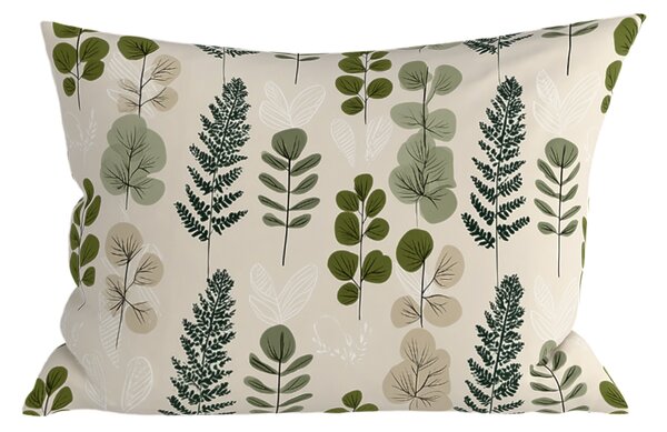 Poszewka na poduszkę z mikrofibry SCANDI NATURE 50x70 cm, zielona