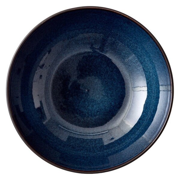 Czarno-niebieska kamionkowa misa ø 30 cm Gastro Dark Blue/Black – Bitz