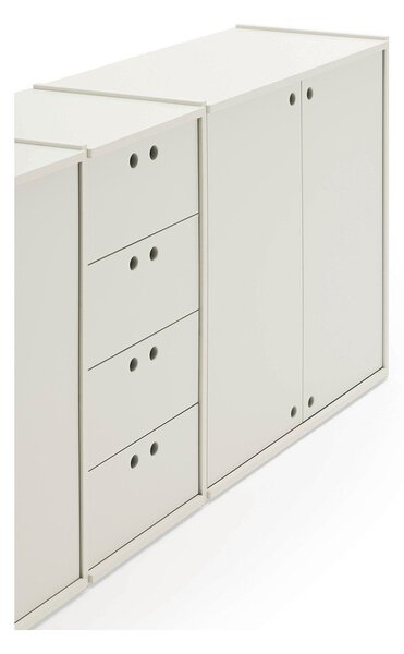 Kremowa komoda 197x80x40 cm Wally – Teulat