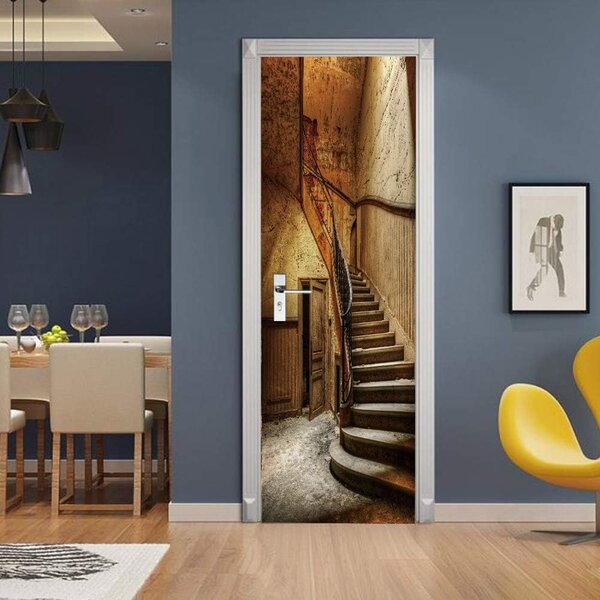 Fototapeta na drzwi MONAMOUR SCHODY 86x200 cm