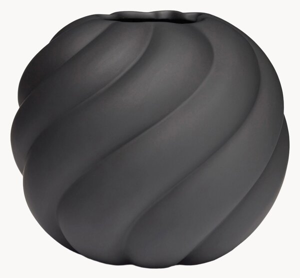 Ręcznie malowany wazon z ceramiki Twist Ball, W 20 cm