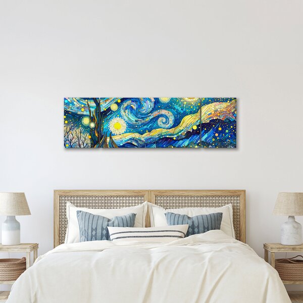 Obraz – Mozaika gwiaździstej nocy (170x50 cm)
