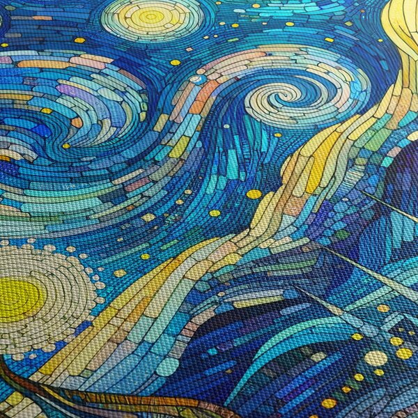 Obraz – Mozaika gwiaździstej nocy (125x70 cm)