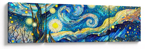 Obraz – Mozaika gwiaździstej nocy (170x50 cm)