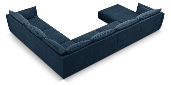 Ciemnoniebieski narożnik (prawostronny) Vanda – Mazzini Sofas