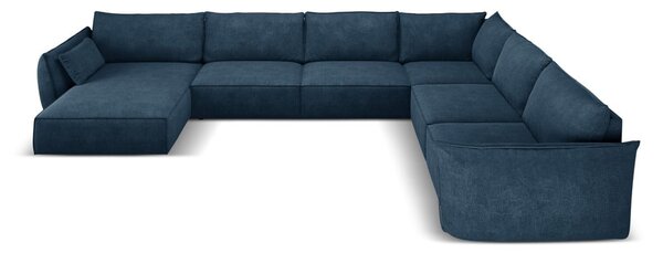 Ciemnoniebieski narożnik (prawostronny) Vanda – Mazzini Sofas