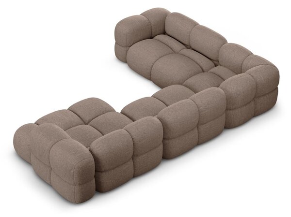 Brązowy narożnik (lewostronny/w kształcie litery U) Loretto – Cosmopolitan Design