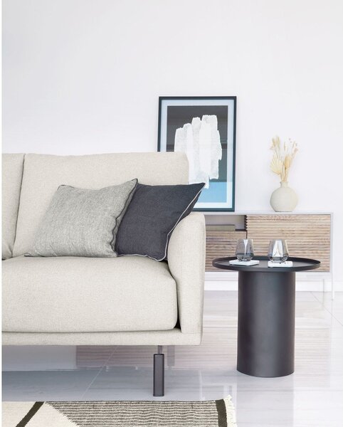 Beżowa sofa z tkaniny szenilowej 174 cm Galene – Kave Home