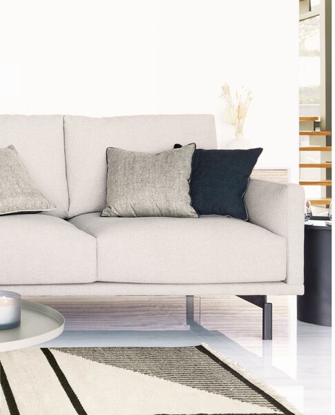 Beżowa sofa z tkaniny szenilowej 334 cm Galene – Kave Home