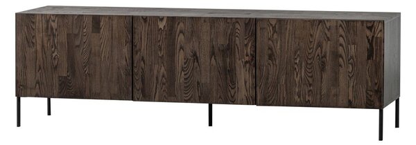Brązowa szafka pod TV z litego drewna sosnowego 180x56x46 cm Bono – WOOOD