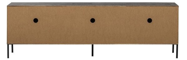 Brązowa szafka pod TV z litego drewna sosnowego 180x56x46 cm Bono – WOOOD