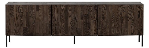 Brązowa szafka pod TV z litego drewna sosnowego 180x56x46 cm Bono – WOOOD
