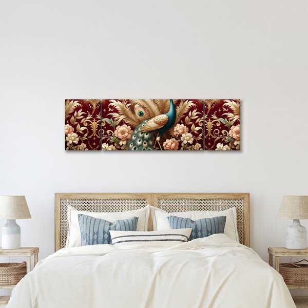 Obraz – Elegancki paw (170x50 cm)