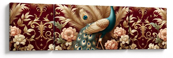 Obraz – Elegancki paw (170x50 cm)
