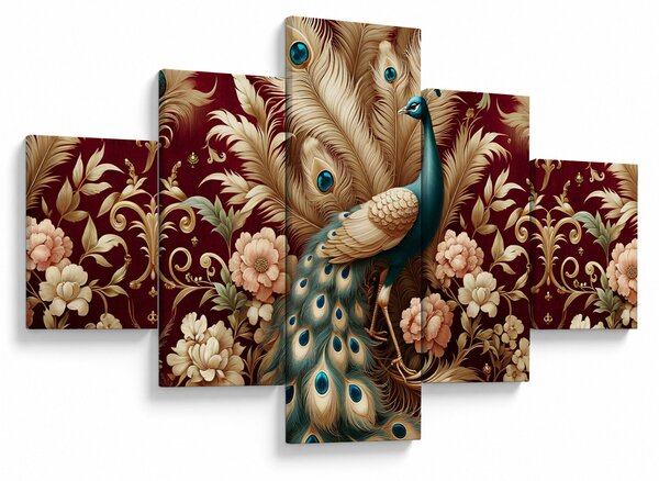 Obraz – Elegancki paw (125x70 cm)