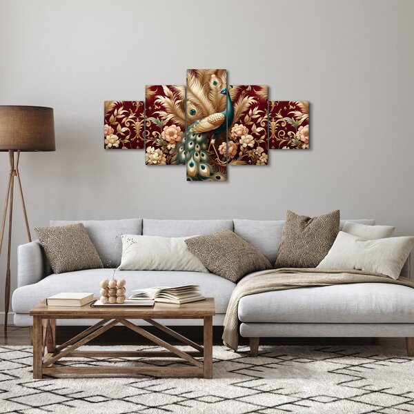 Obraz – Elegancki paw (125x70 cm)