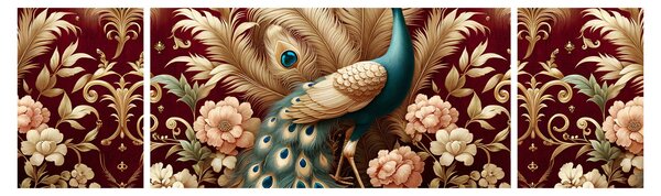 Obraz – Elegancki paw (170x50 cm)