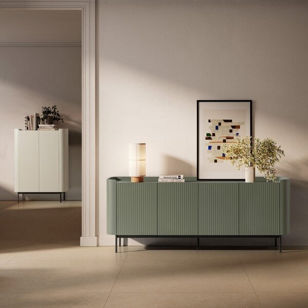 Zielona komoda 200x80x40 cm Willa – MOME