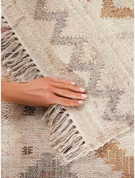 Kremowy dywan z juty tkany ręcznie 120x170 cm Roya Imani – Elle Decoration