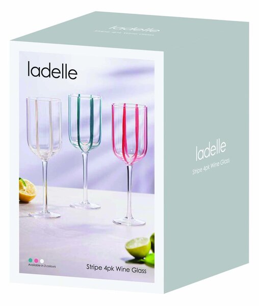 Kieliszki do wina zestaw 4 szt. 350 ml Stripe – Ladelle
