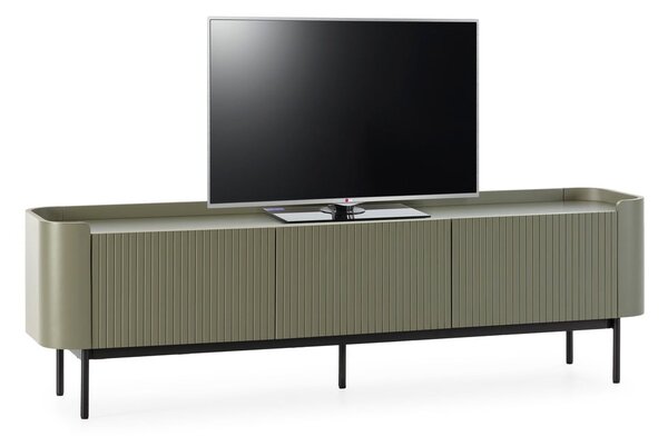 Zielona szafka pod TV 180x55x40 cm Willa – MOME
