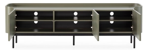 Zielona szafka pod TV 180x55x40 cm Willa – MOME