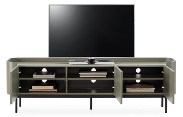 Zielona szafka pod TV 180x55x40 cm Willa – MOME
