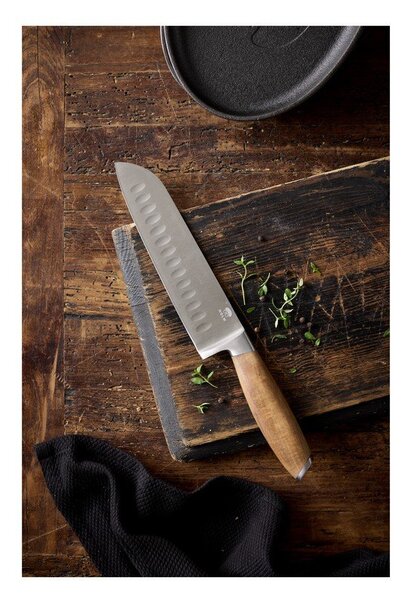 Nóż typu santoku ze stali nierdzewnej – Holm