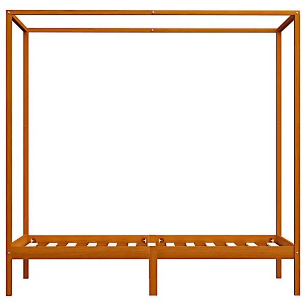 Miodowo brązowe pojedyncze łóżko 90x200cm P0-T27