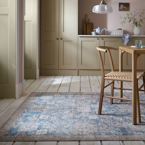 Niebieski dywan odpowiedni do prania 152x230 cm Orelia Global – Flair Rugs