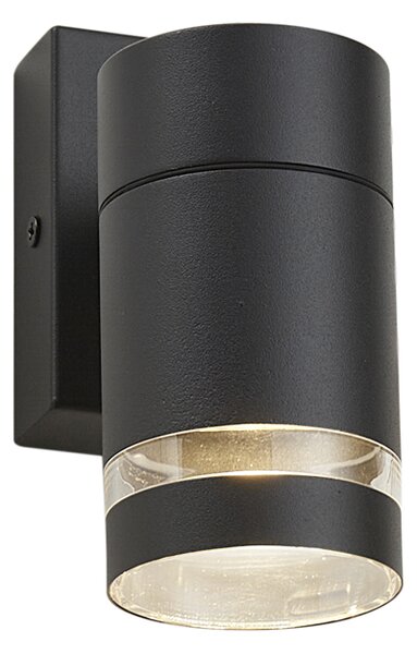 Nowoczesna lampa ścienna zewnętrzna czarna IP44 - Ensam