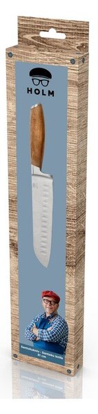 Nóż typu santoku ze stali nierdzewnej – Holm