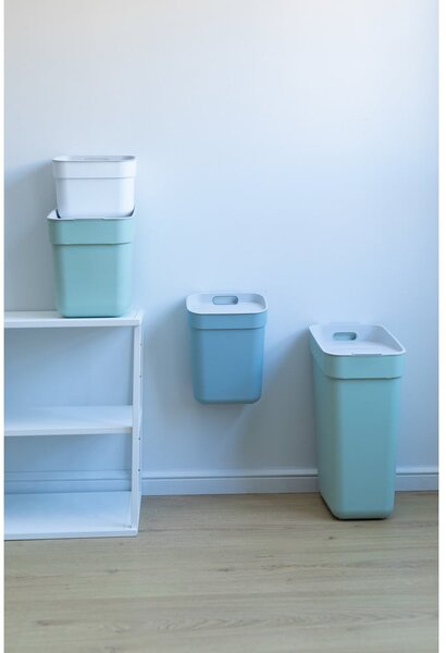 Ciemnoszary kosz na śmieci do segregacji odpadów z plastiku z recyklingu 20 l Ready To Collect – Curver