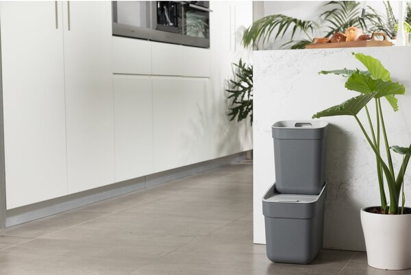 Jasnoniebieski kosz na śmieci do segregacji odpadów z plastiku z recyklingu 20 l Ready To Collect – Curver