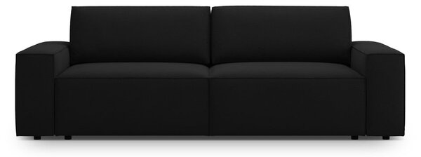Czarna rozkładana sofa 247 cm Jodie – Micadoni Home