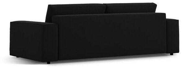 Czarna rozkładana sofa 247 cm Jodie – Micadoni Home