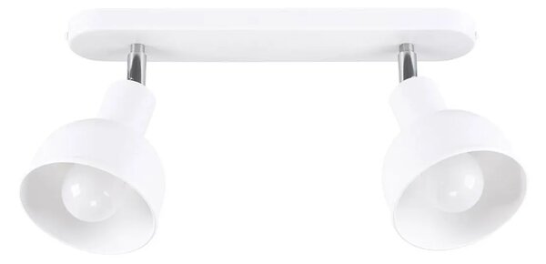 Biała metalowa dwupunktowa lampa sufitowa - A623 C3-B59