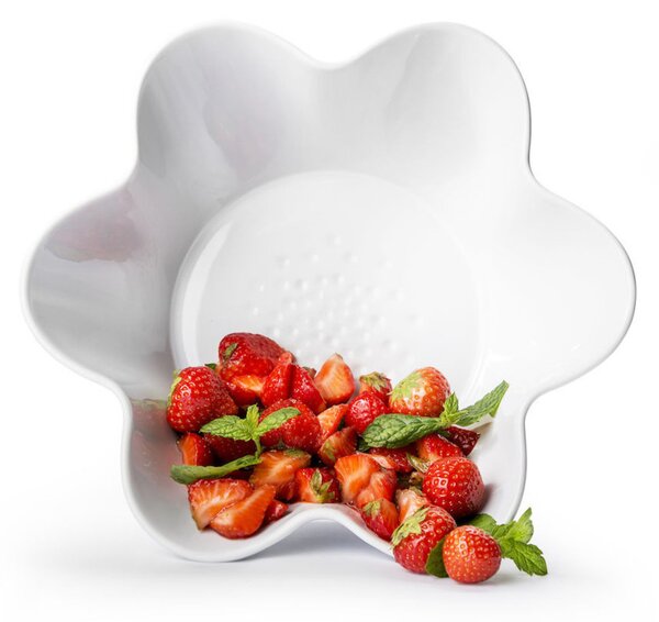 Ceramiczna misa PICCADILLY FLORA Ø25,5 cm, biała