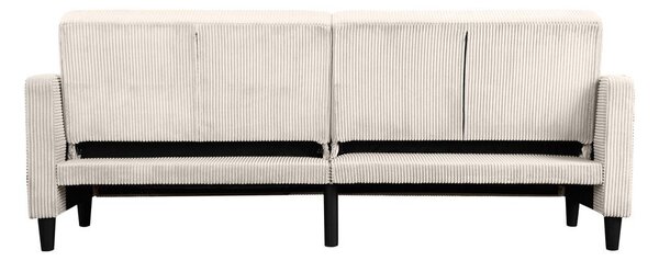 Biała sztruksowa rozkładana sofa 82 cm Hartford – Støraa