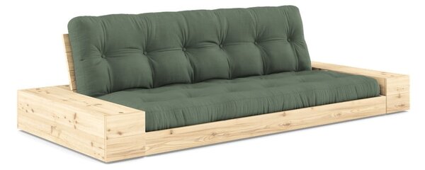 Zielona rozkładana sofa 244 cm Base – Karup Design