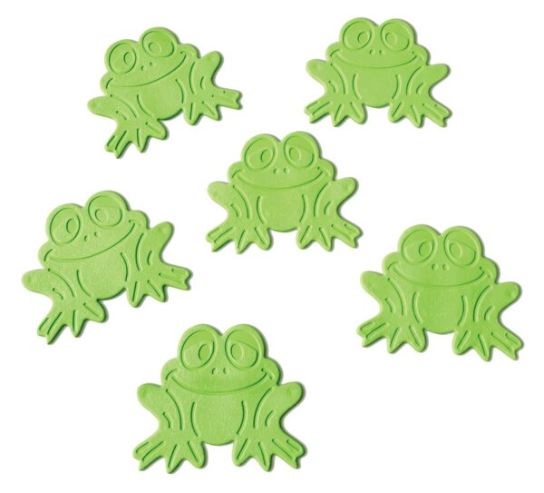 Dziecięce maty antypoślizgowe do wanny 6 szt. 9x8 cm Grenouilles – Spirella